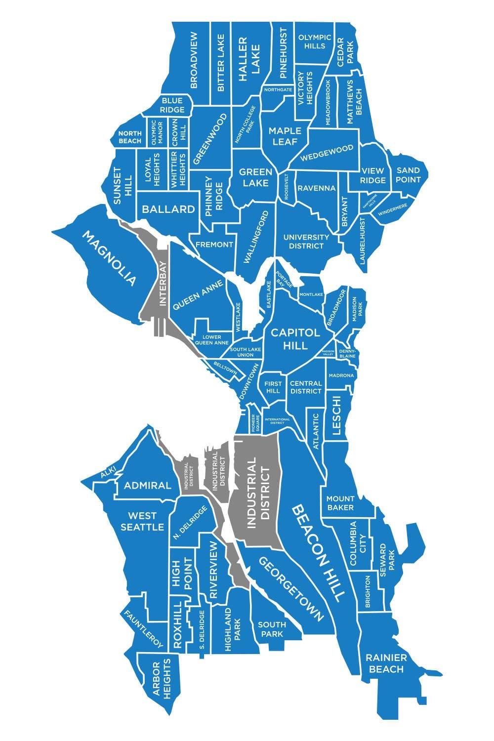 シアトル周辺地図